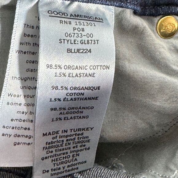 Good American Good Legs High Rise Skinny Jeans Sz 26 - Picture 7 of 9